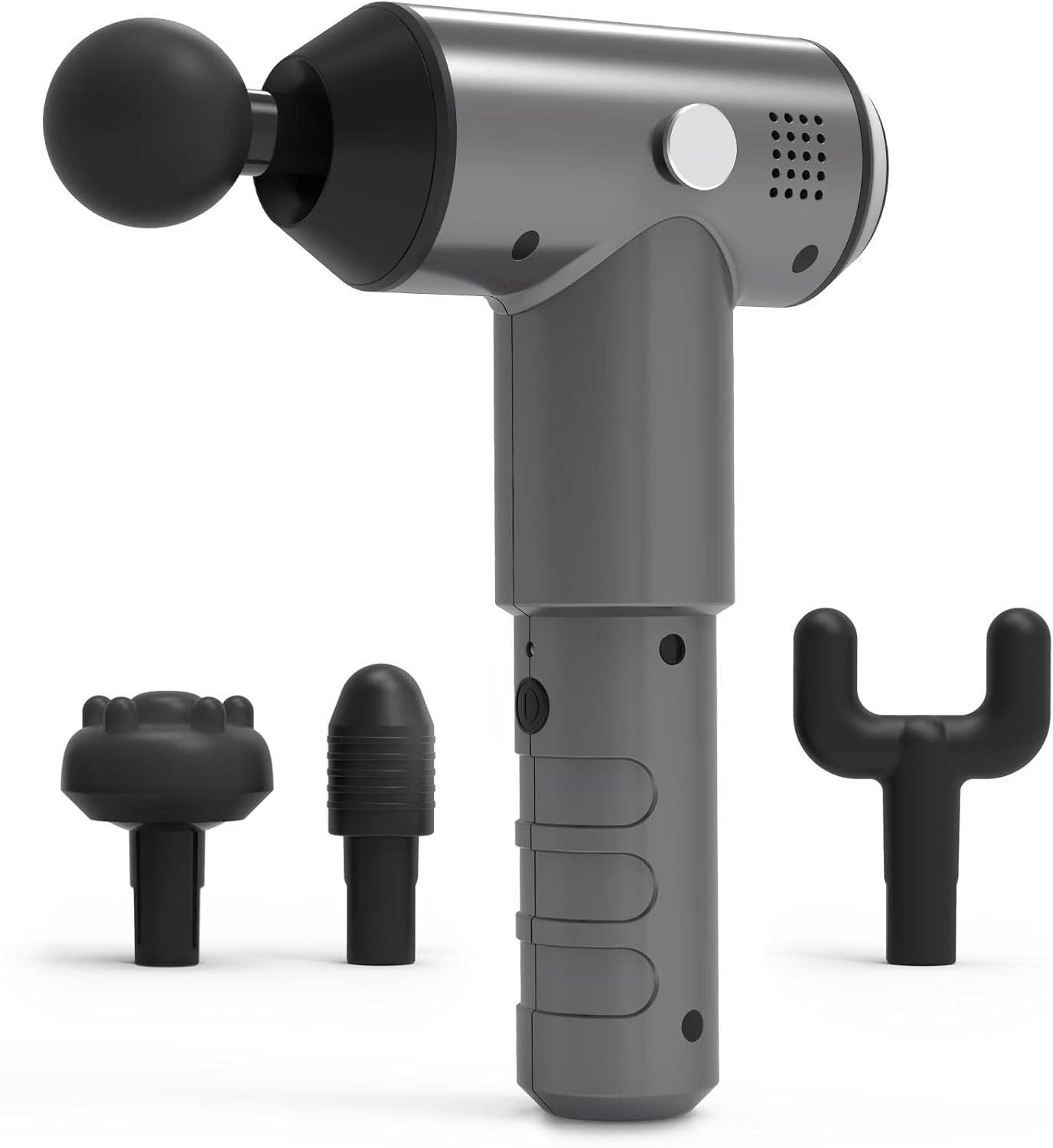 Deep Tissue Massage Gun Muscle Massager 4 Heads 3 Power Levels Cordless