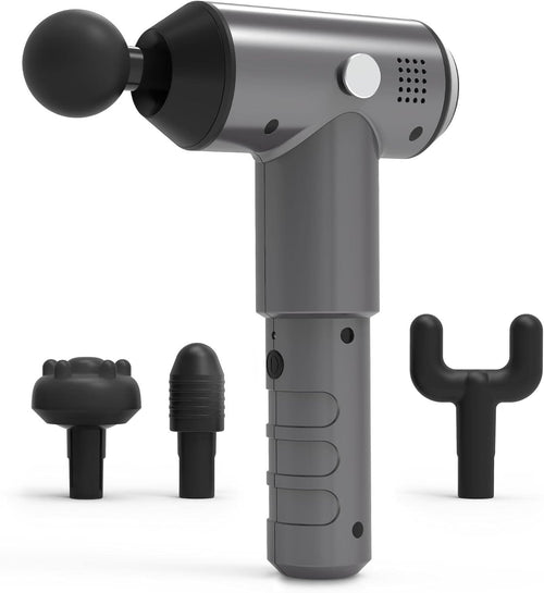 Deep Tissue Massage Gun Muscle Massager 4 Heads 3 Power Levels Cordless