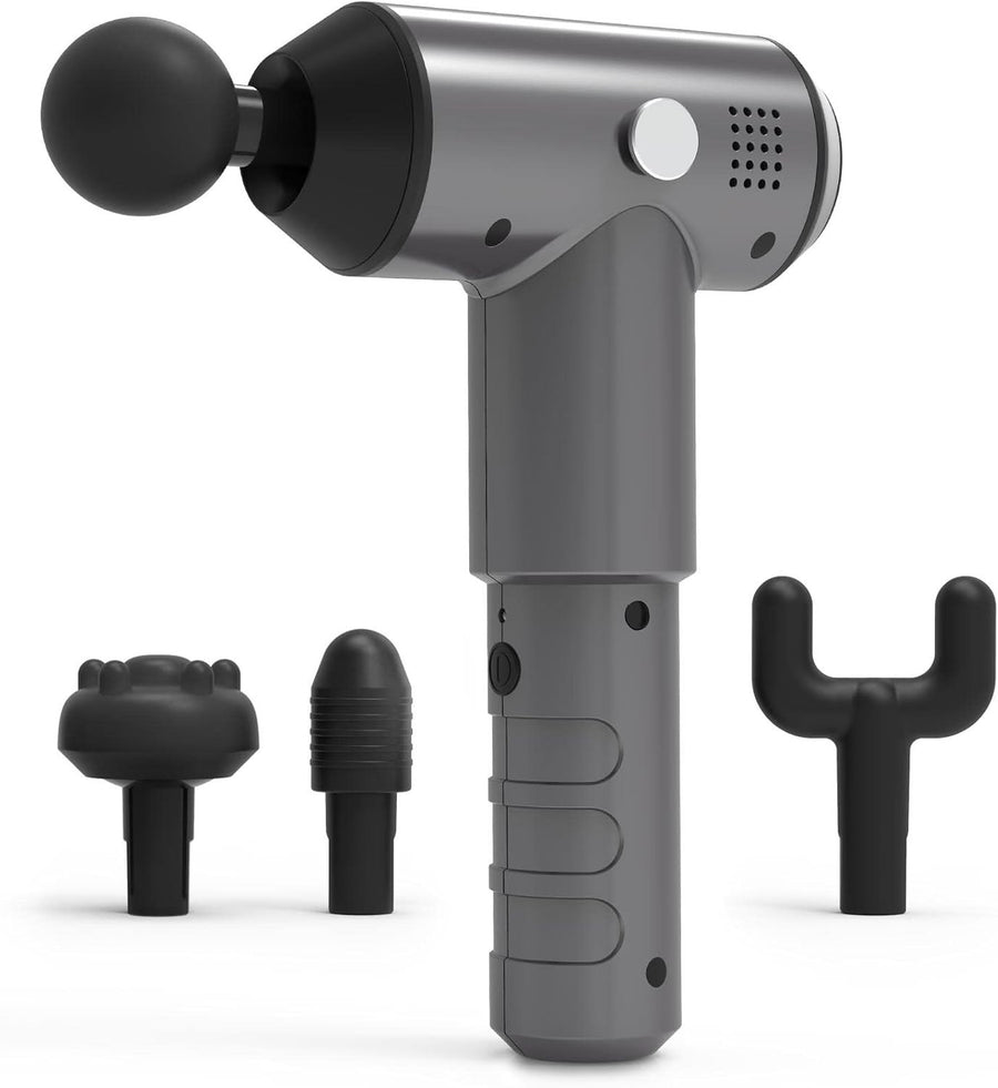 Deep Tissue Massage Gun Muscle Massager 4 Heads 3 Power Levels Cordless