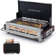 Stainless Steel Portable BBQ Grill – Folding Charcoal Barbecue Heat Resistant
