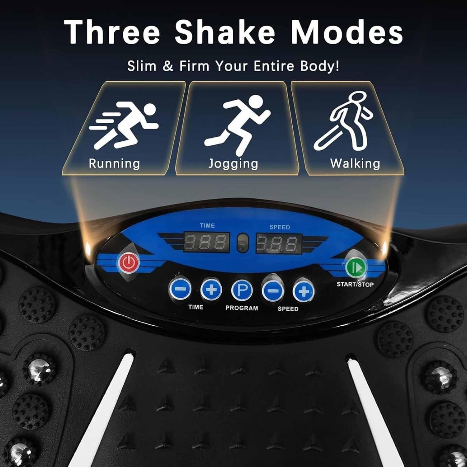 Vibration Plate Exercise Machine 99 Speeds Weight Loss Lymphatic Drainage