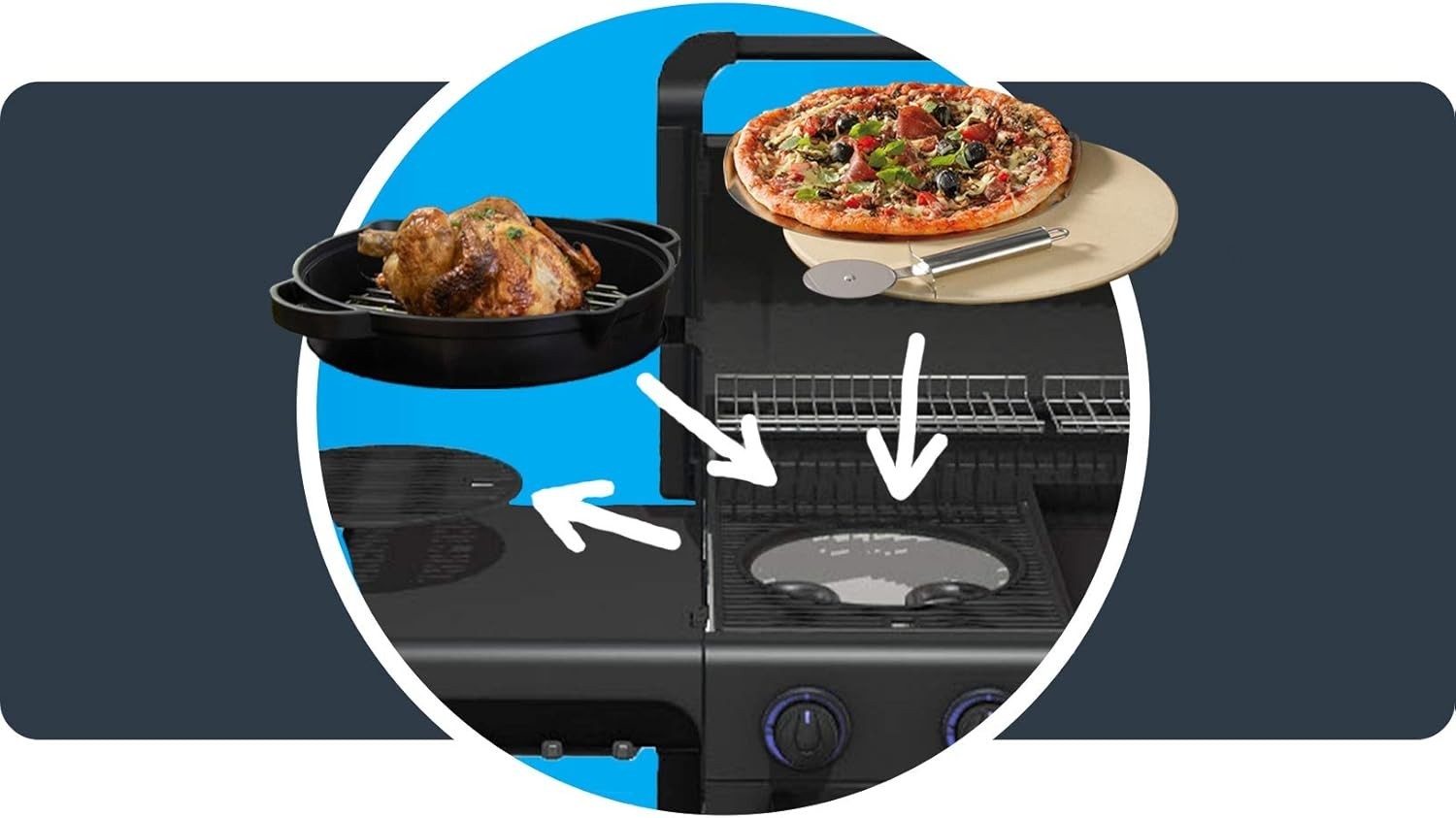 4 Burner Gas BBQ Grill with Side Burner Outdoor Kitchen Large Cooking Area