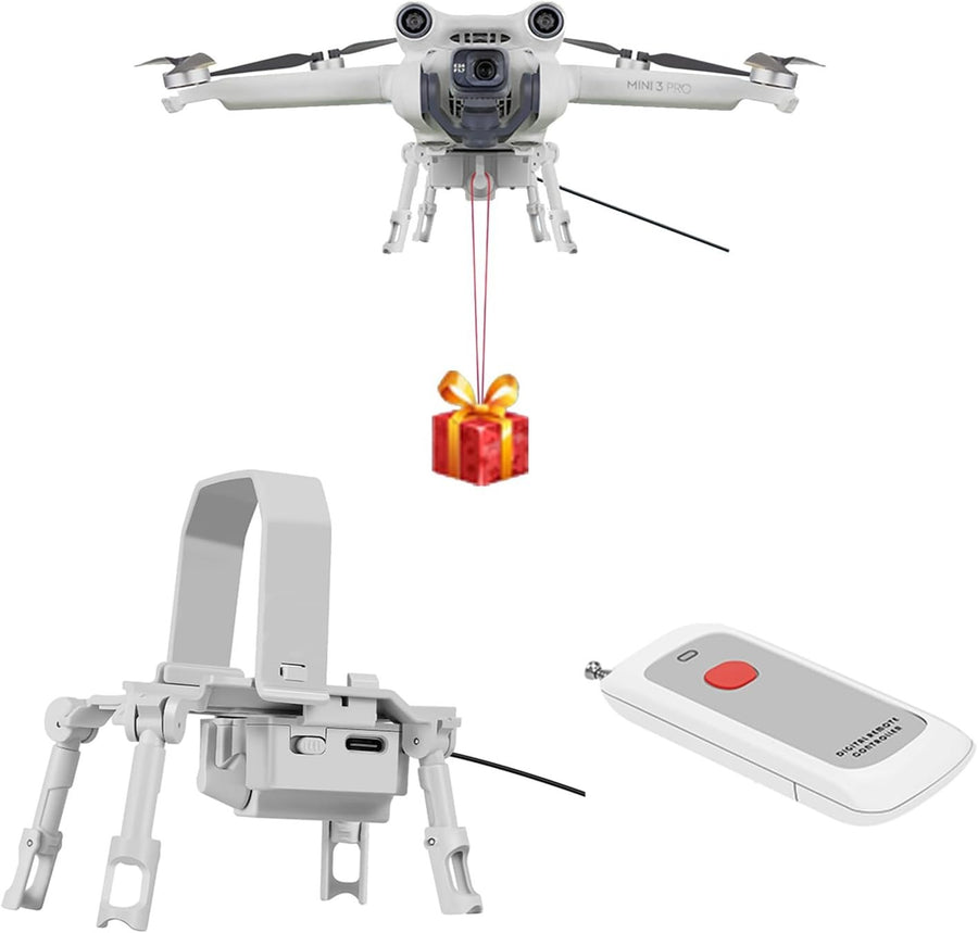 Drone Airdrop Payload Release for Mini 3/3 Pro – 200g Capacity, Remote Control