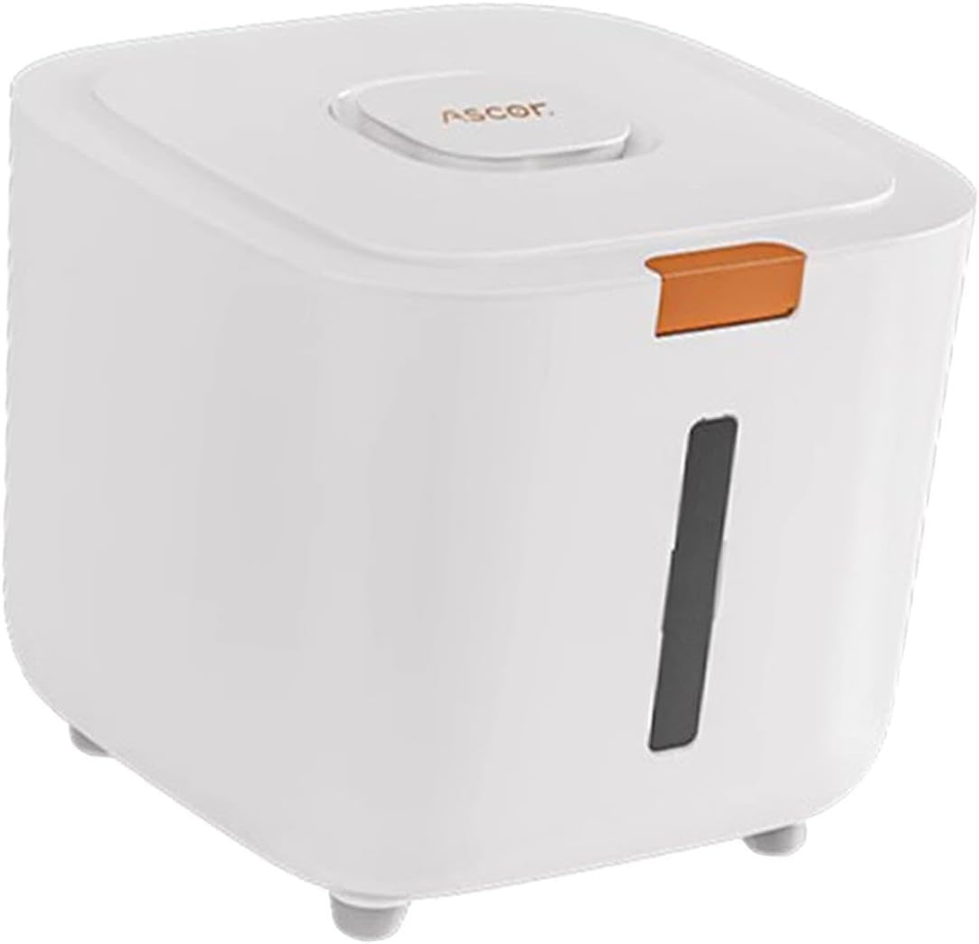 10KG Airtight Rice Storage Container with Measuring Cup Grain Dispenser