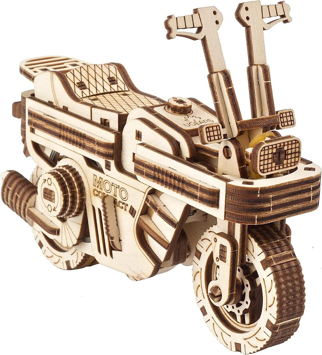 3D Wooden Folding Scooter Puzzle Model Kit DIY Mechanical Toy for Adults