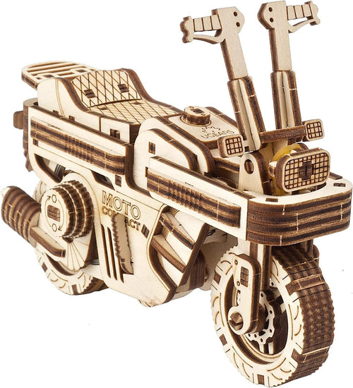 3D Wooden Folding Scooter Puzzle Model Kit DIY Mechanical Toy for Adults