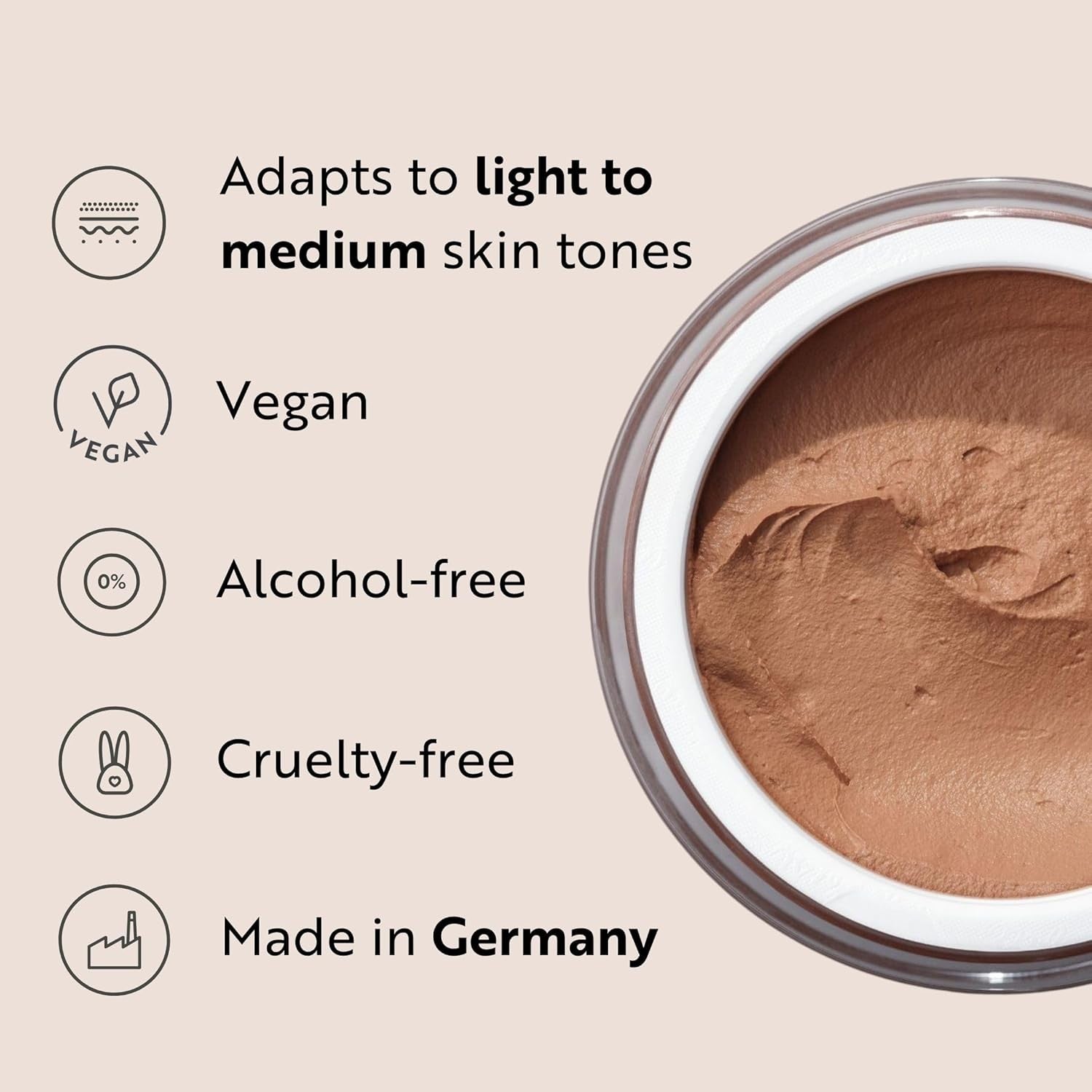 4in1 Makeup Mousse Foundation Primer Concealer Powder 30ml