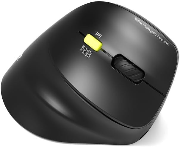 Ergonomic Wireless Bluetooth Mouse Adjustable DPI Silent Rechargeable