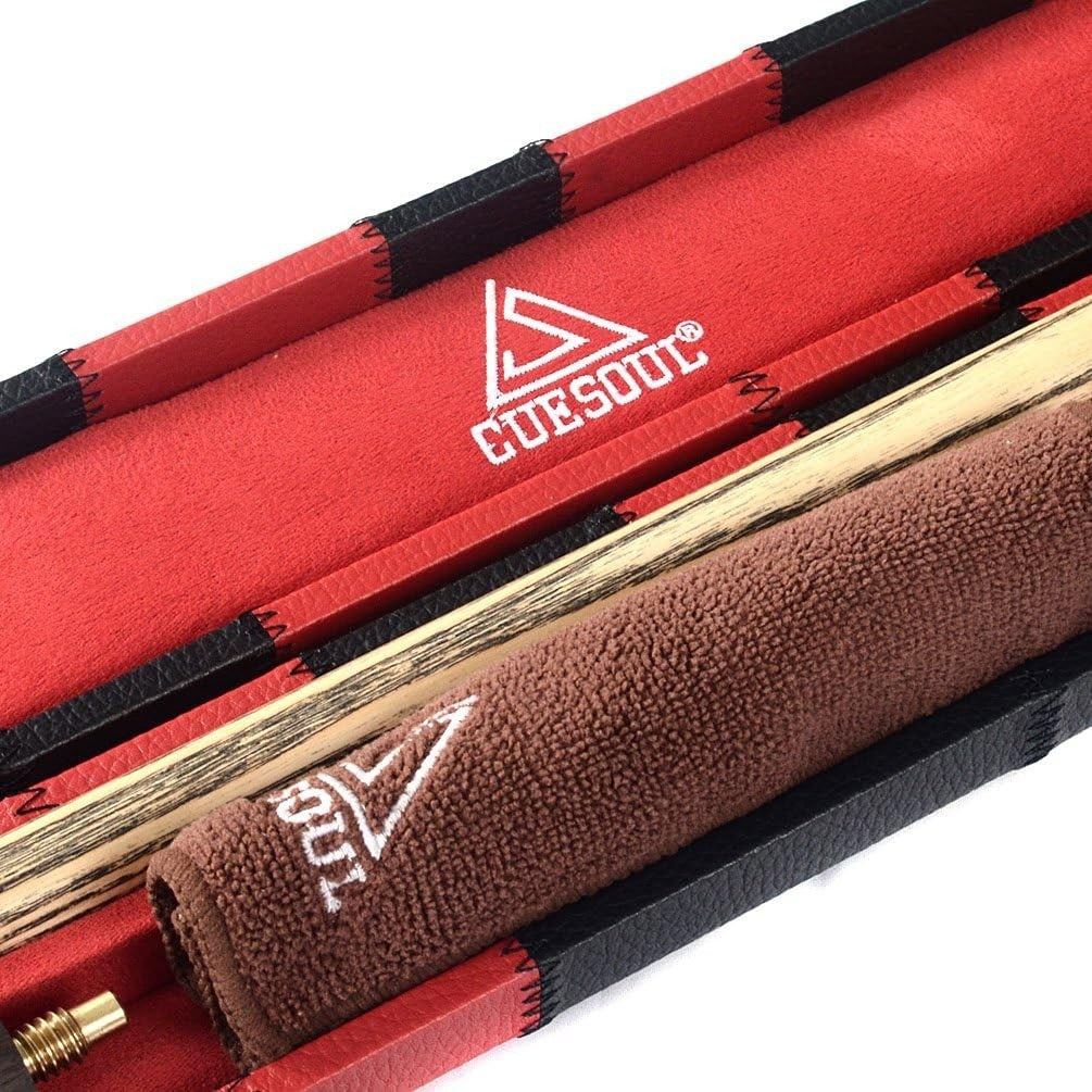 57" 3/4 Joint Snooker Pool Cue 18oz 9.5mm Tip Extensions Case Set