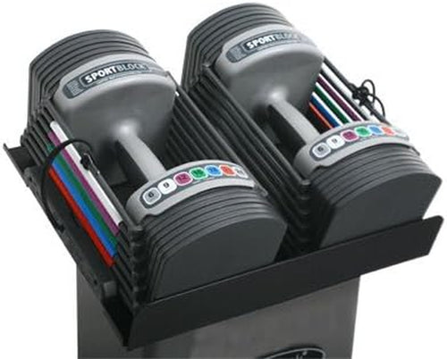 Adjustable Dumbbells Pair 1.5–11kg Selector Pin Compact Home Gym Weights