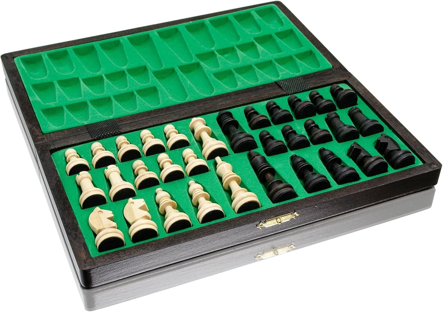 Magnetic 28cm Wooden Chess Set | Portable Folding Travel Board | Handcrafted Gam
