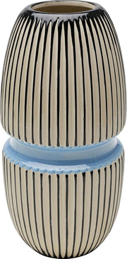 Blue Handmade Porcelain Vase 31cm Modern Textured Decorative Home Décor