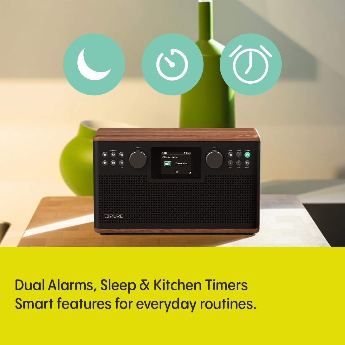 DAB DAB+ HiFi Stereo Radio Bluetooth USB AUX Display Remote