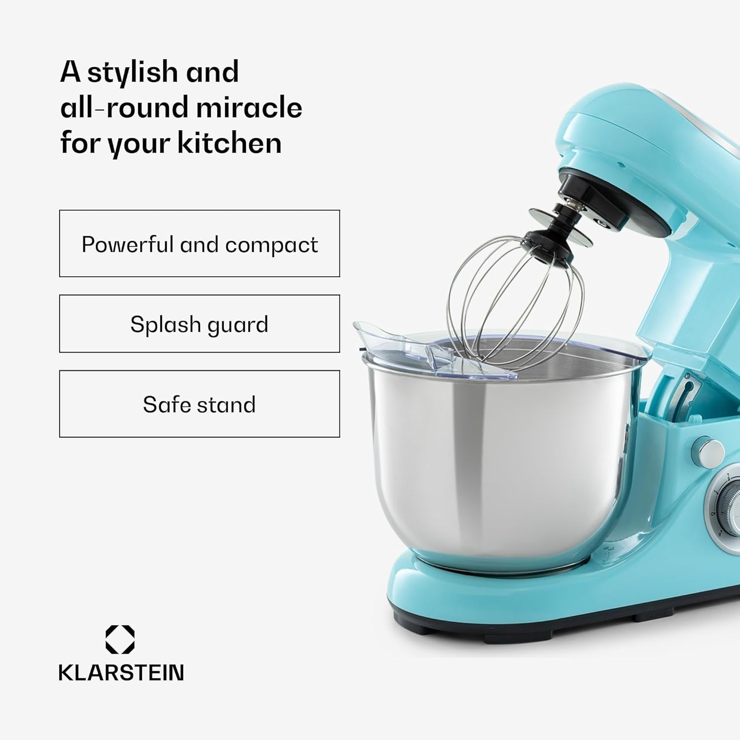 5L Stand Mixer  with 1300W Planetary Mixer 6 Speeds w/ Pulse Function Blue