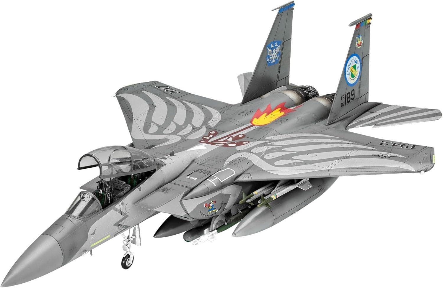 F-15E Strike Eagle 1:72 Fighter Jet Model Kit – Unpainted Display Build