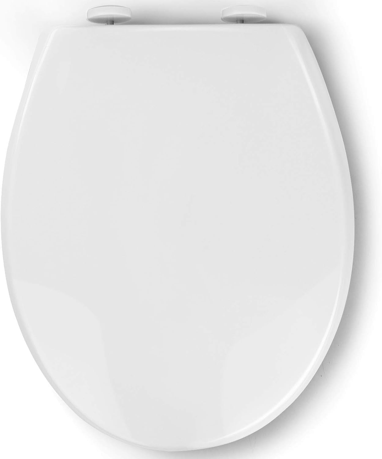 Soft Close Toilet Seat Quick Release Top Fixing O Shape White 44x37cm Adjustable