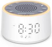 White Noise Machine Alarm Clock Night Light Baby Adult Sleep Aid