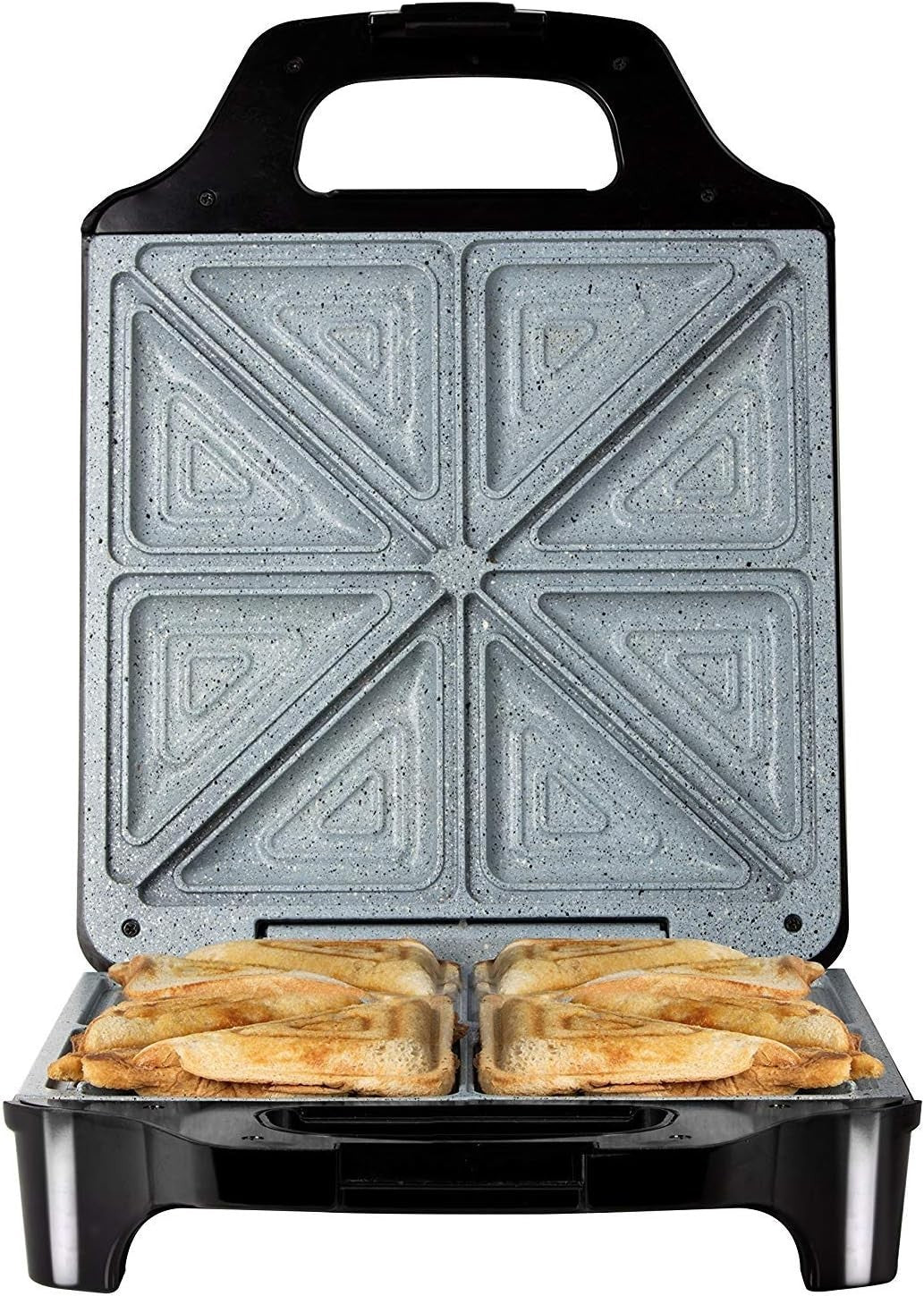 4 Slice Deep Fill Sandwich Maker 1600W Non-Stick Ceramic Plates