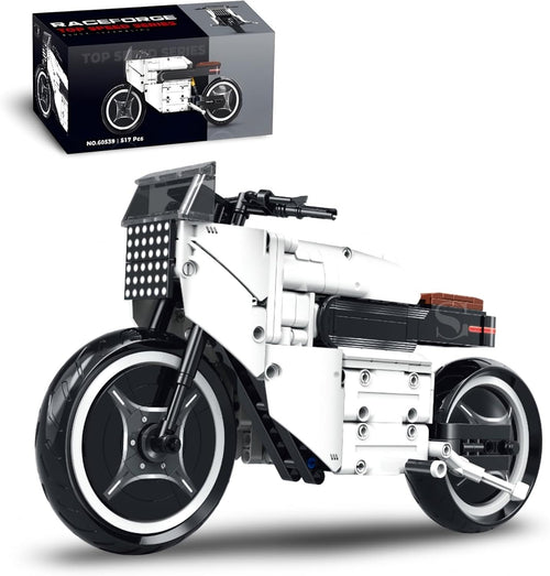517 PCS Futuristic Motorcycle Model Kit with Full Instructions & Display Ready