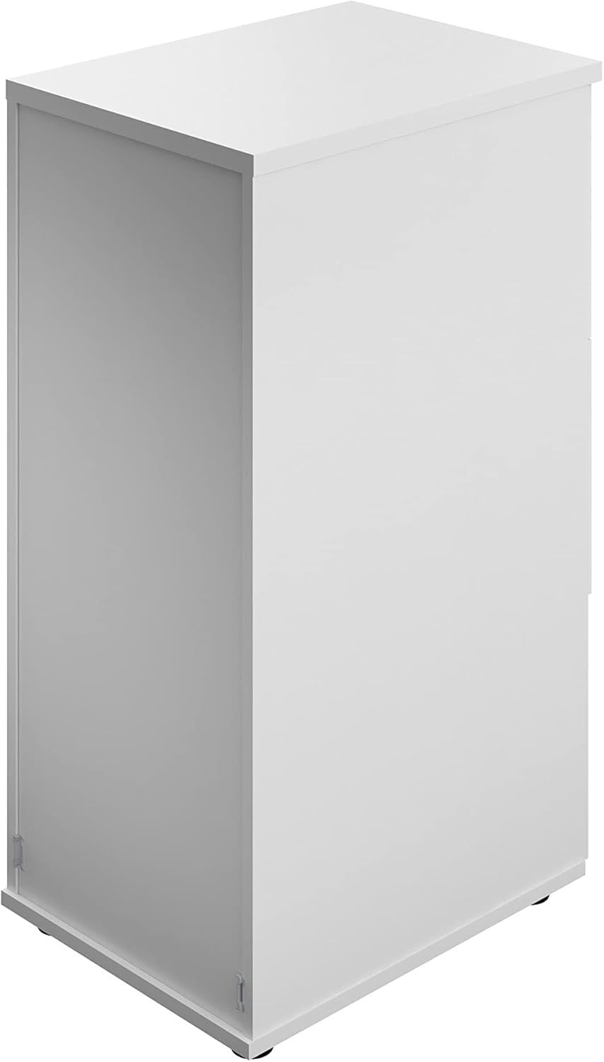 White Filing Cabinet 3 Drawer Lockable 105cm Heavy Duty Office