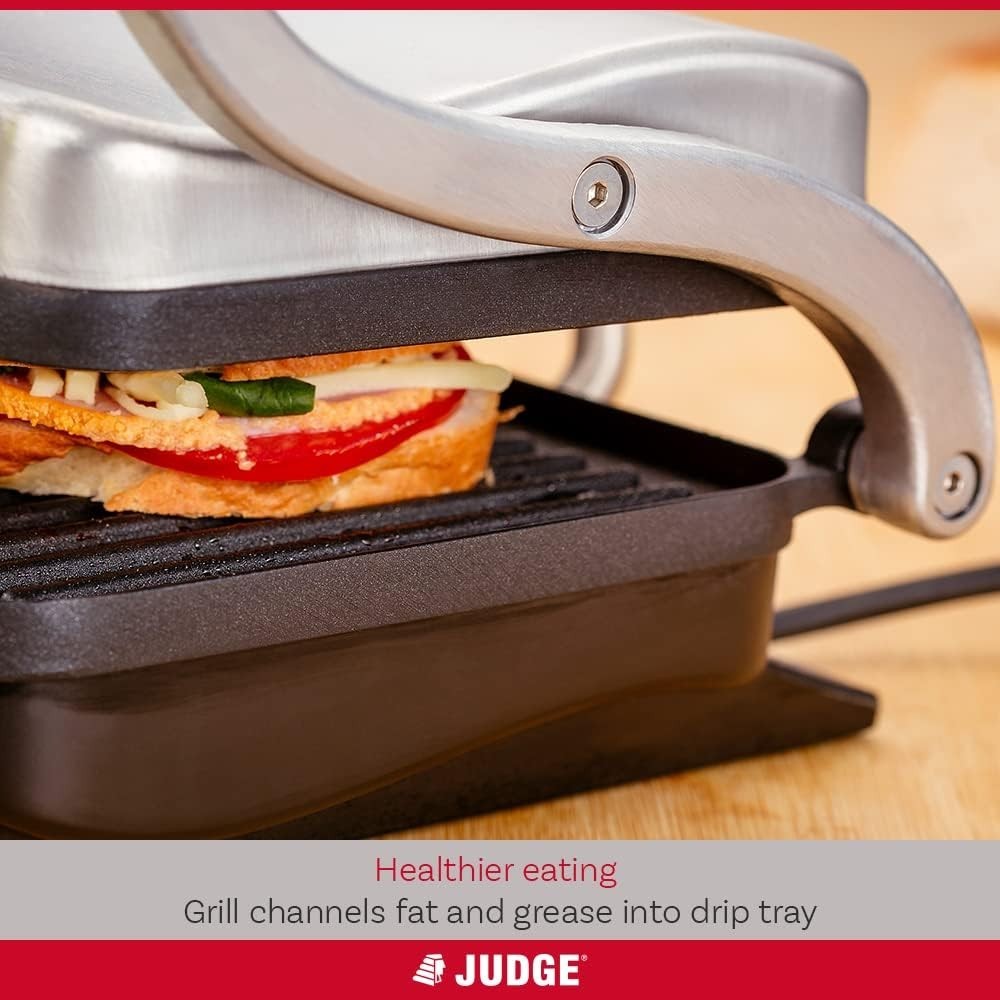 Panini Press & Sandwich Grill Floating Hinges Non-Stick Health Grill