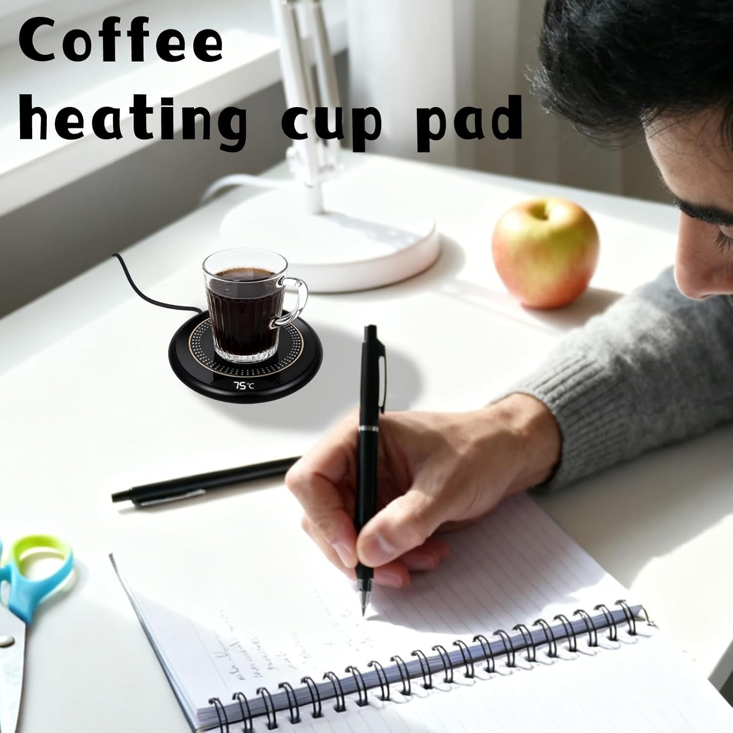 USB Coffee Mug Warmer 3 Temp 8H Auto Shut Off Desk Heater
