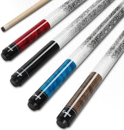 58in Low Deflection Pool Cue 19oz Maple Shaft 13mm Tip Grip