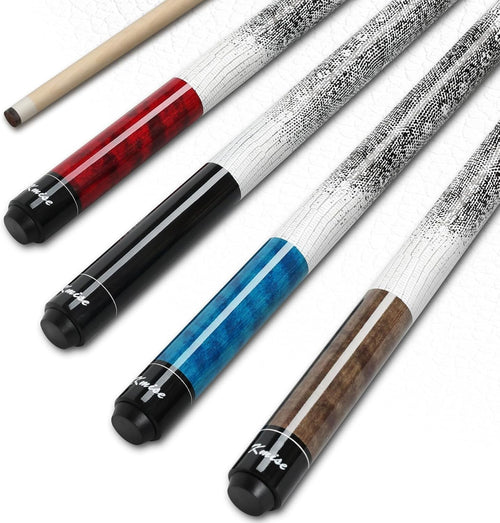 58in Low Deflection Pool Cue 19oz Maple Shaft 13mm Tip Grip