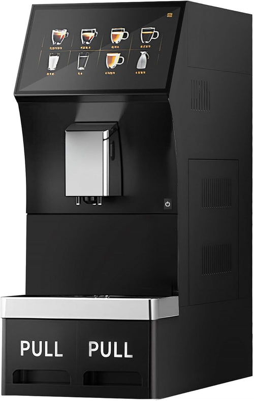 Commercial Automatic Coffee Machine 16 Drinks 1kg Bean Hopper 10" Touchscreen