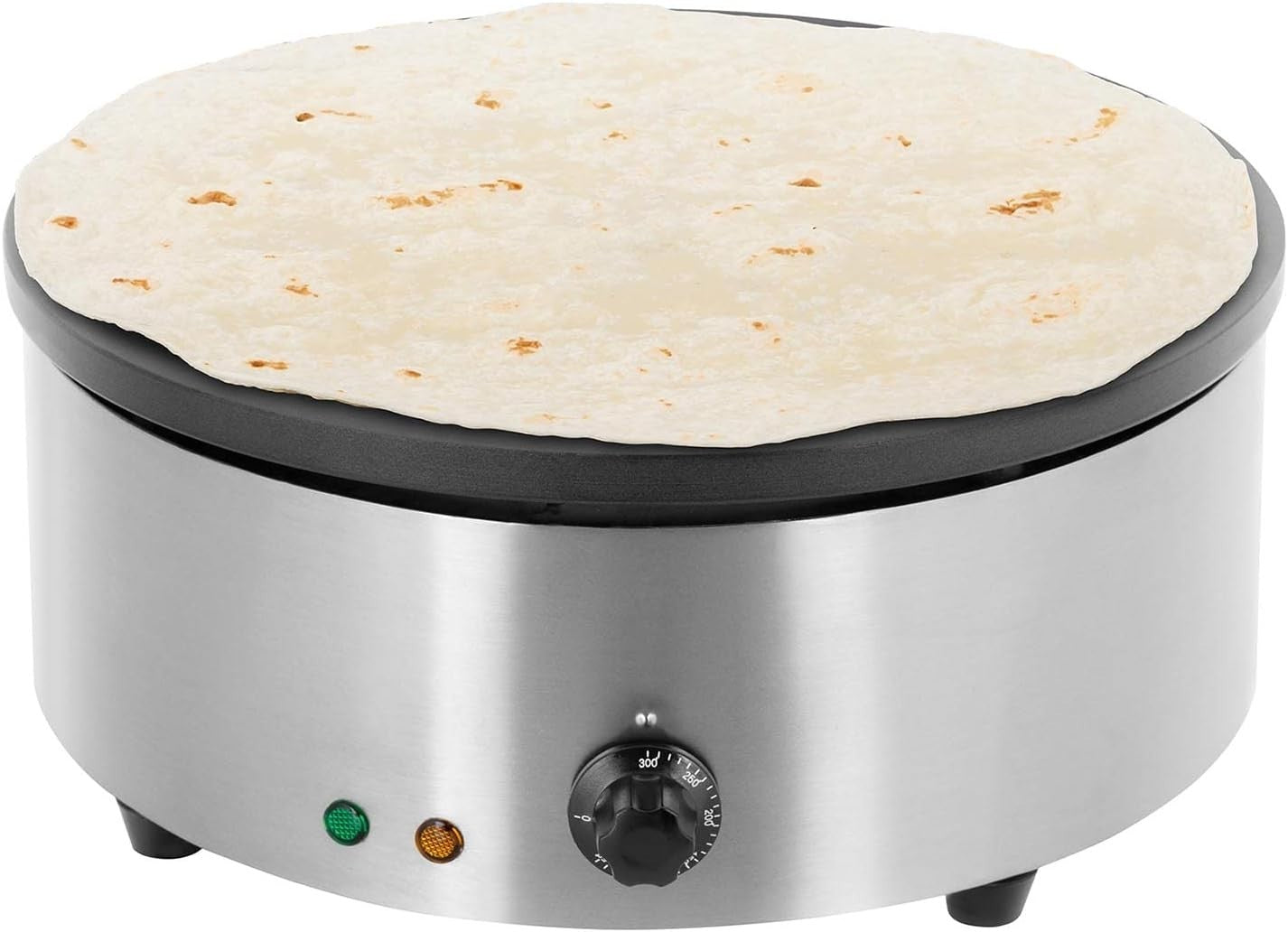 Commercial Crepe Maker 3000W Nonstick Hotplate Stainless Steel Pancake Griddle
