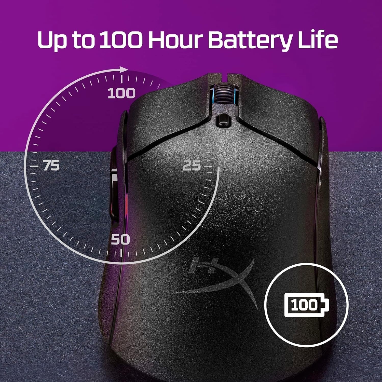26K DPI Wireless Gaming Mouse 650 IPS Ultra Lightweight Black