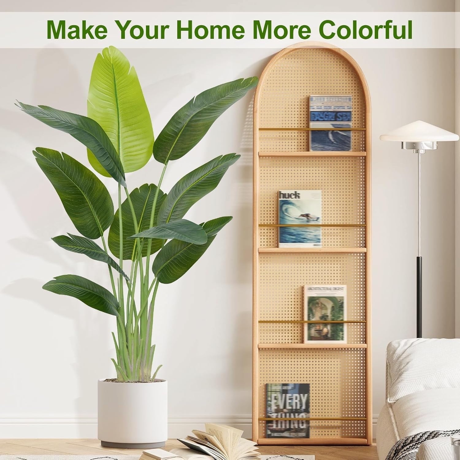 Set of 2 Bird of Paradise Plants 150cm Lifelike Indoor Potted Tropical Banana