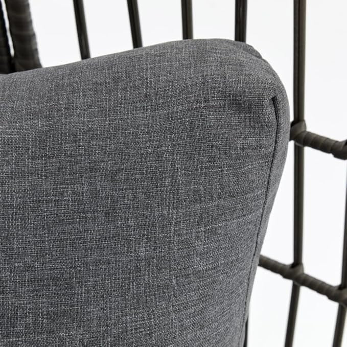 Luxury Rattan Egg Chair with Cushions & Cover – Indoor Outdoor Garden Seat