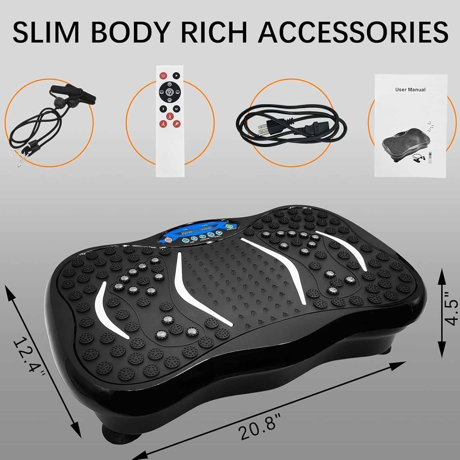 Vibration Plate Exercise Machine 99 Speeds Weight Loss Lymphatic Drainage