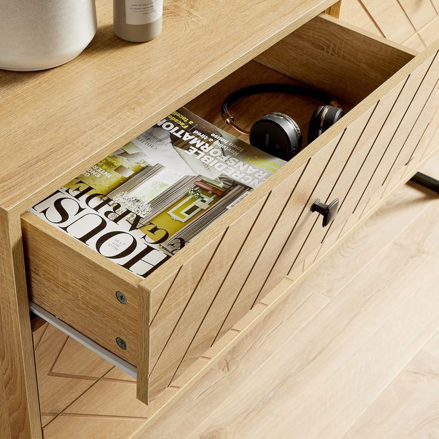 Modern Oak Chest of Drawers 6 Drawer Storage Unit Bedroom Furniture