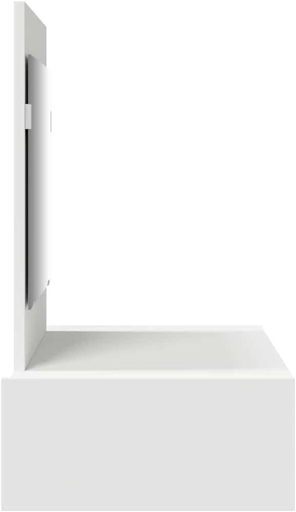 White Modern Dressing Table Vanity Makeup Desk w/ Drawer Mirror Storage 83 x 40