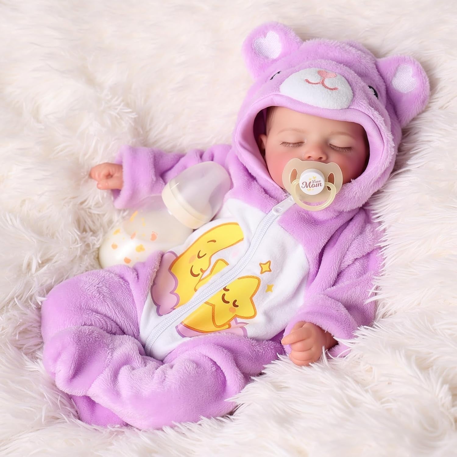20 Inch Reborn Baby Doll Soft Cloth Body Realistic w Accessories