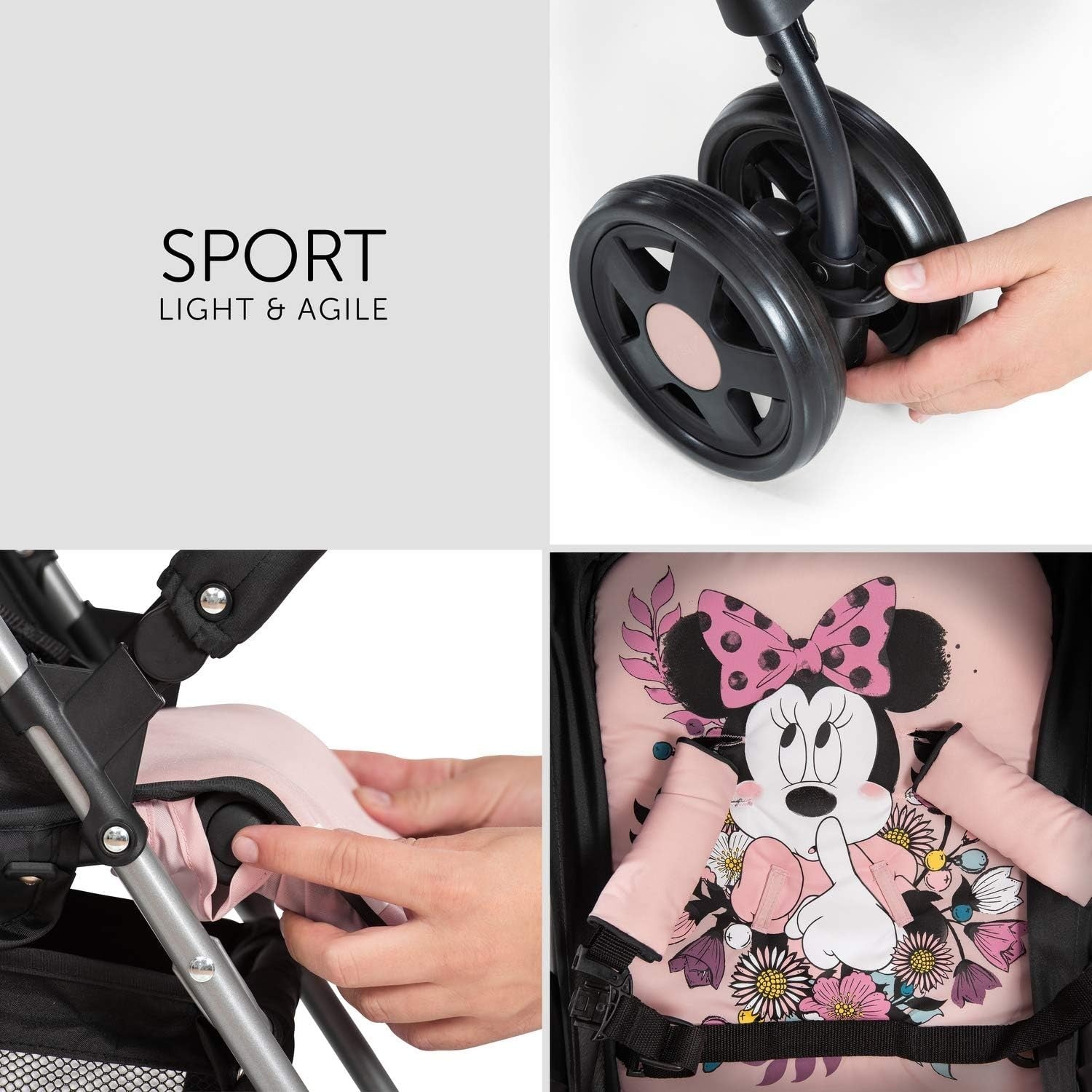 Ultra Lightweight Travel Pushchair 5.9kg Compact Fold Recline from Birth