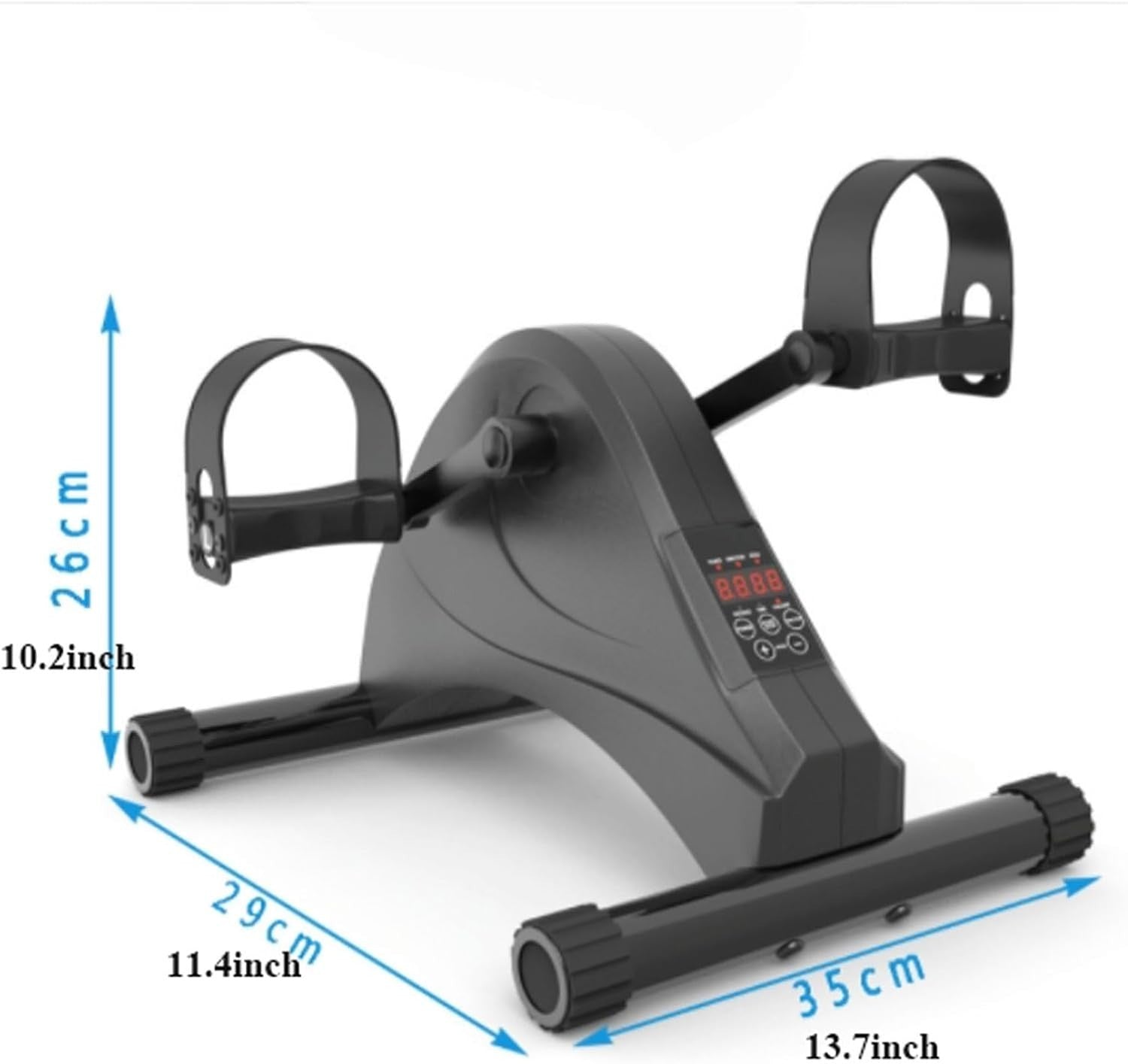 Seated Elliptical Pedal Trainer Arm Leg Rehab Bike LCD