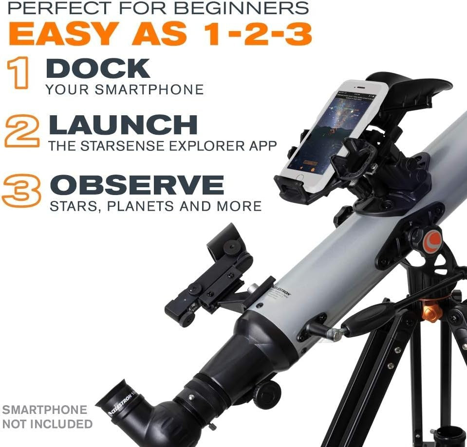 80mm Smartphone Guided Telescope with StarSense App & Altazimuth Mount