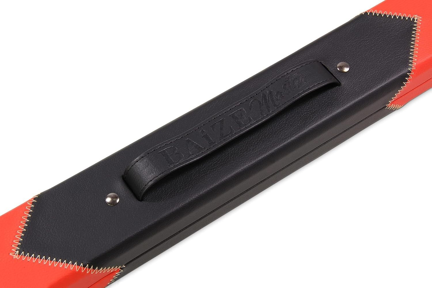 Hard Snooker Pool Cue Case 2 Piece Centre Joint Red PVC