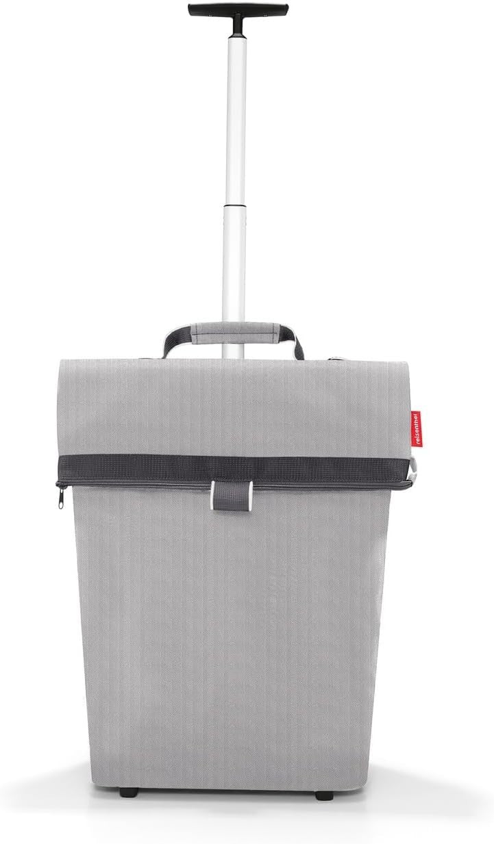 Foldable Shopping Trolley with Adjustable Handle & Eco-Friendly Bag