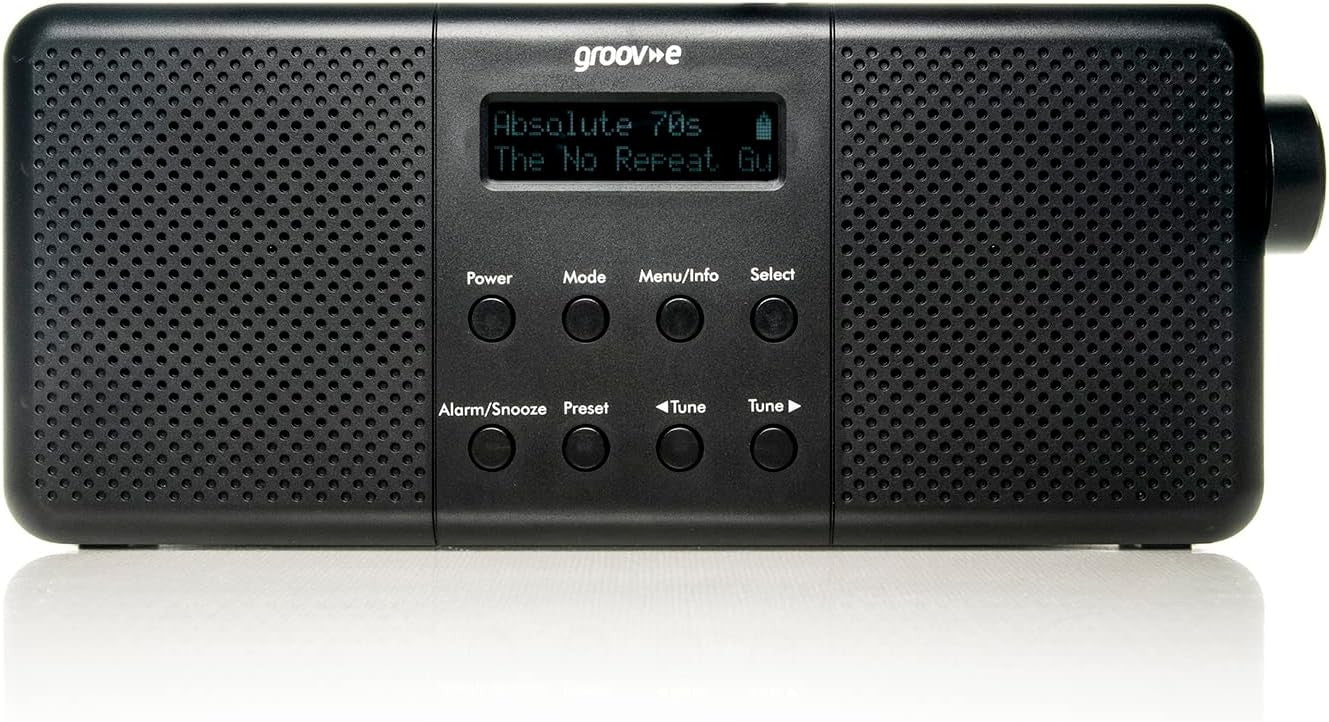 Portable DAB DAB+ FM Digital Radio Bluetooth Rechargeable LCD