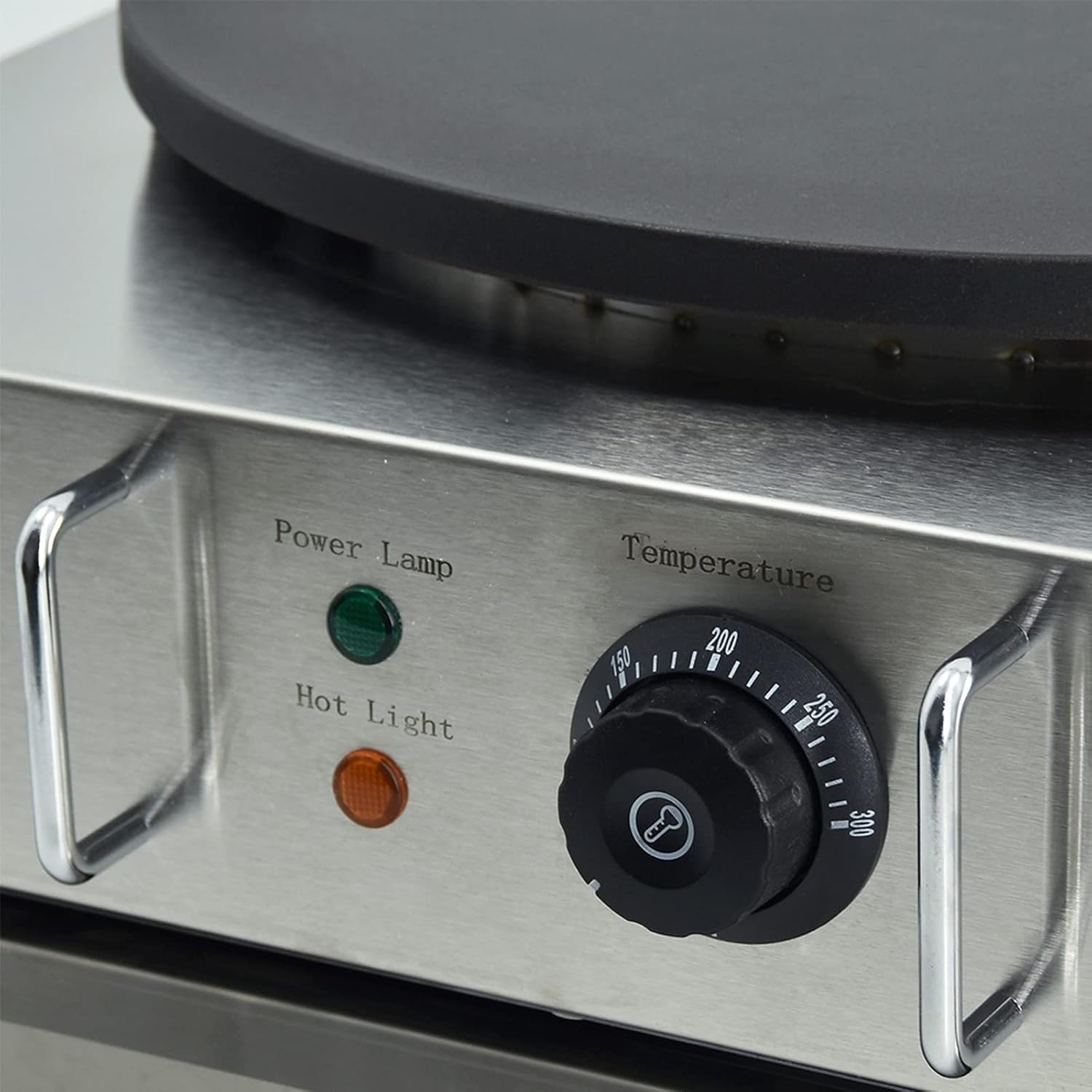 40cm Commercial Electric Crepe Maker 3000W Non-Stick Stainless Steel Hotplate