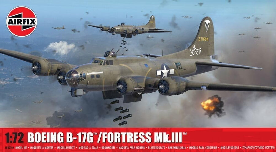 1:72 Boeing B-17G Fortress Mk.III Bomber Plastic Model Kit – Classic Build