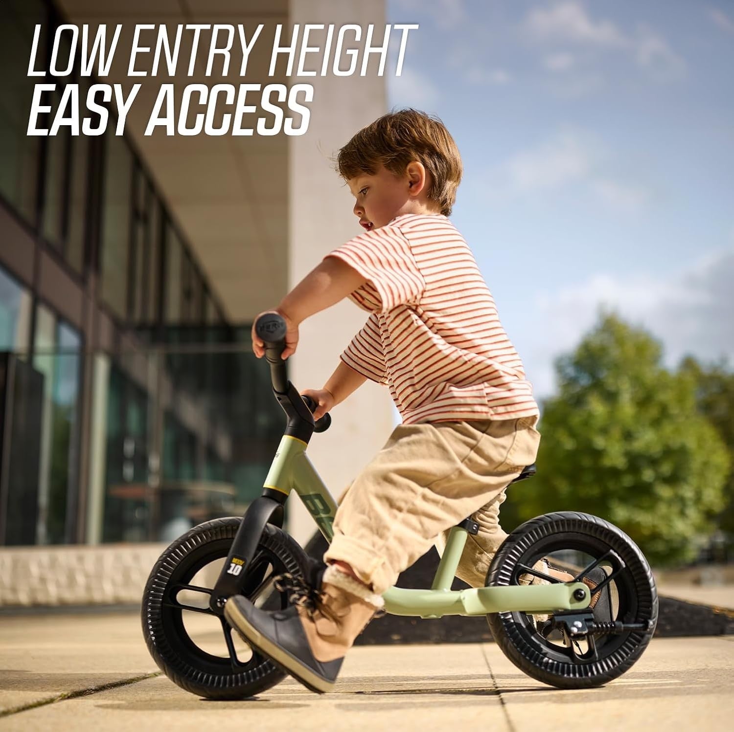 10 Inch Balance Bike Kids Adjustable Seat EVA Tires Lightweight Age 2+
