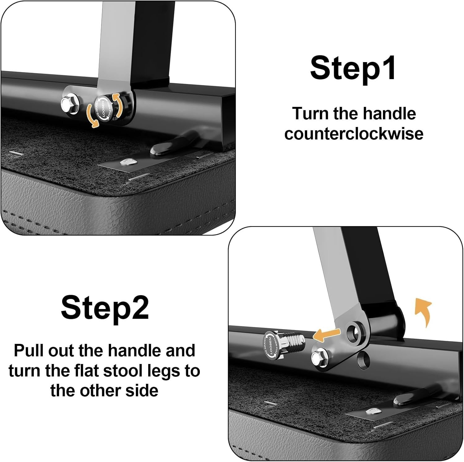 Foldable Flat Weight Bench 600lb Heavy Duty Home Gym Press
