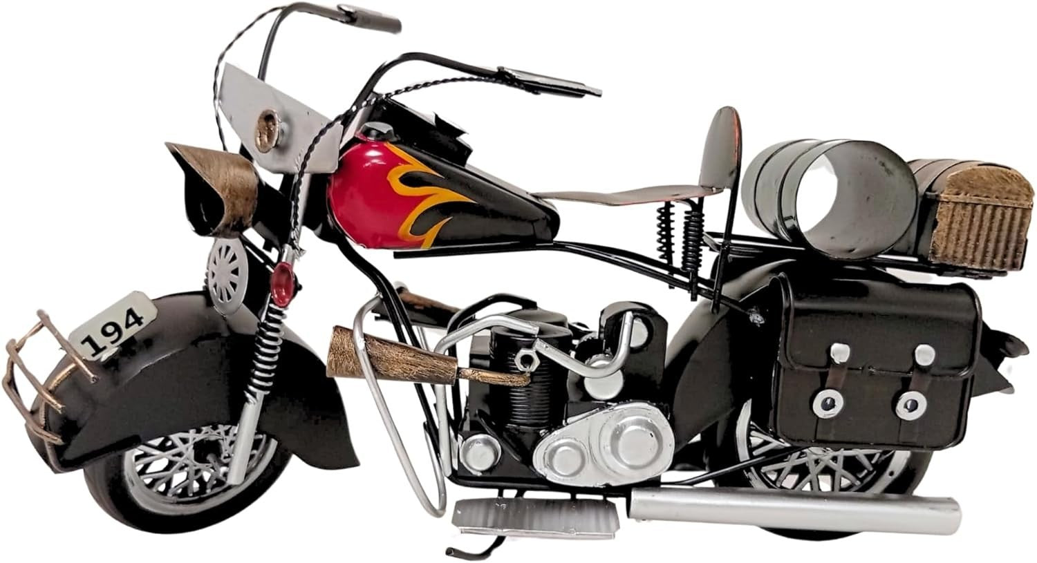 Vintage Style Motorcycle Model with Authentic Details & Classic Design