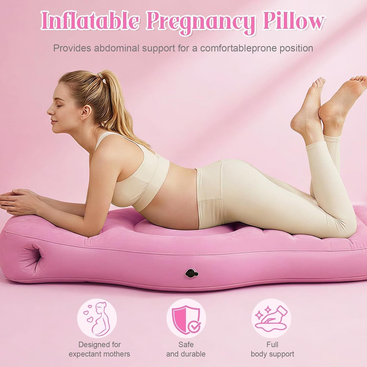 Pregnancy Pillow Mattress with Belly Hole Full Body Support Sleep Aid