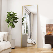 Full Length Floor Mirror 53x163cm Standing Hanging Leaning Modern Gold
